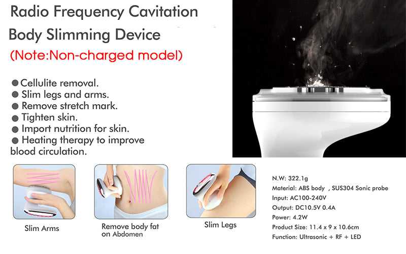 Portable Ultrasonic Cavitation Body Slimming  EMS Muscle Stimulation Device - SkinGenics ™ Online Shop