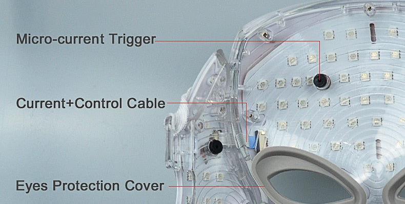 Galvanic LED Light Photon Therapy Face Mask - SkinGenics ™ Online Shop