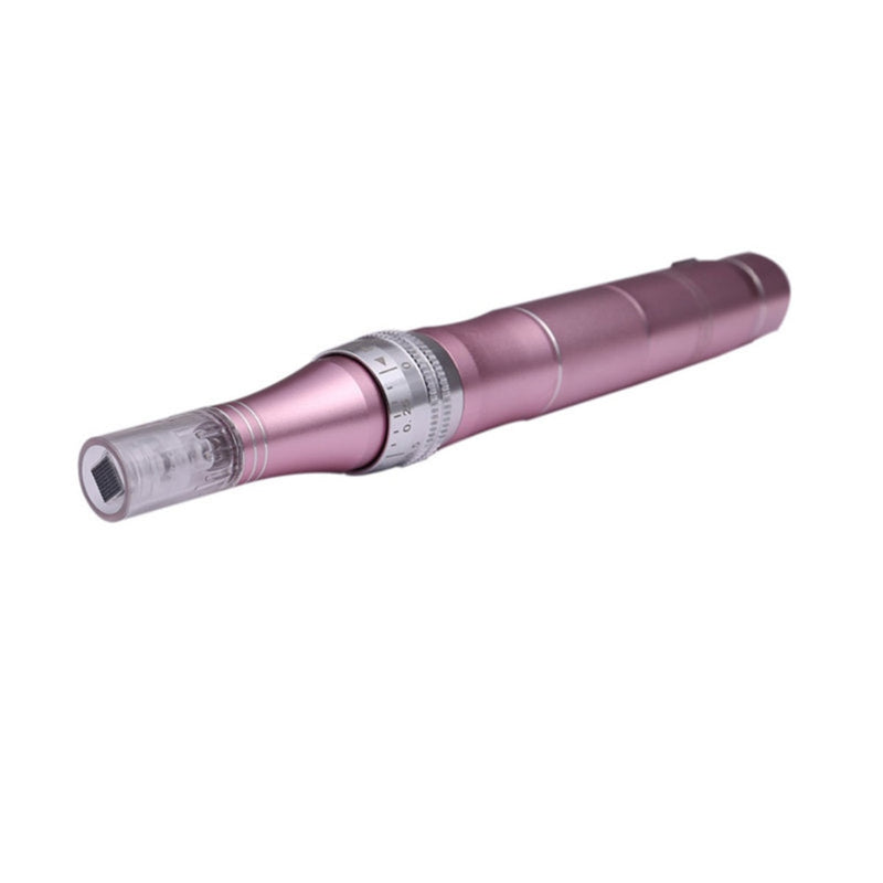 LED Micro-Needling Pen Electric DermaPen With Free Needle Cartridges 10pcs - SkinGenics ™ Online Shop
