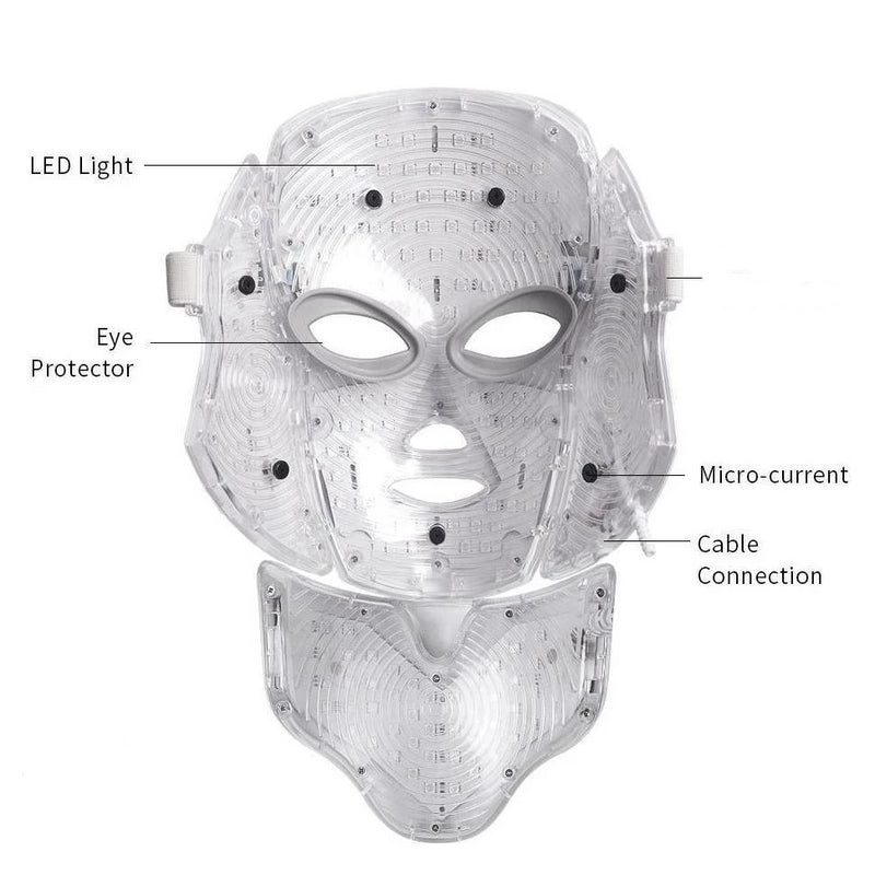 Galvanic LED Light Photon Therapy Face Mask - SkinGenics ™ Online Shop